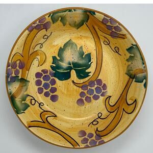 Large Serving Bowl 12.5" Fruit & Leaves Perfect for Pasta or Salad
